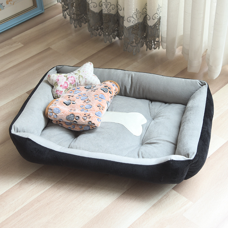 블랙 그레이 + 담요 + 천 뼈