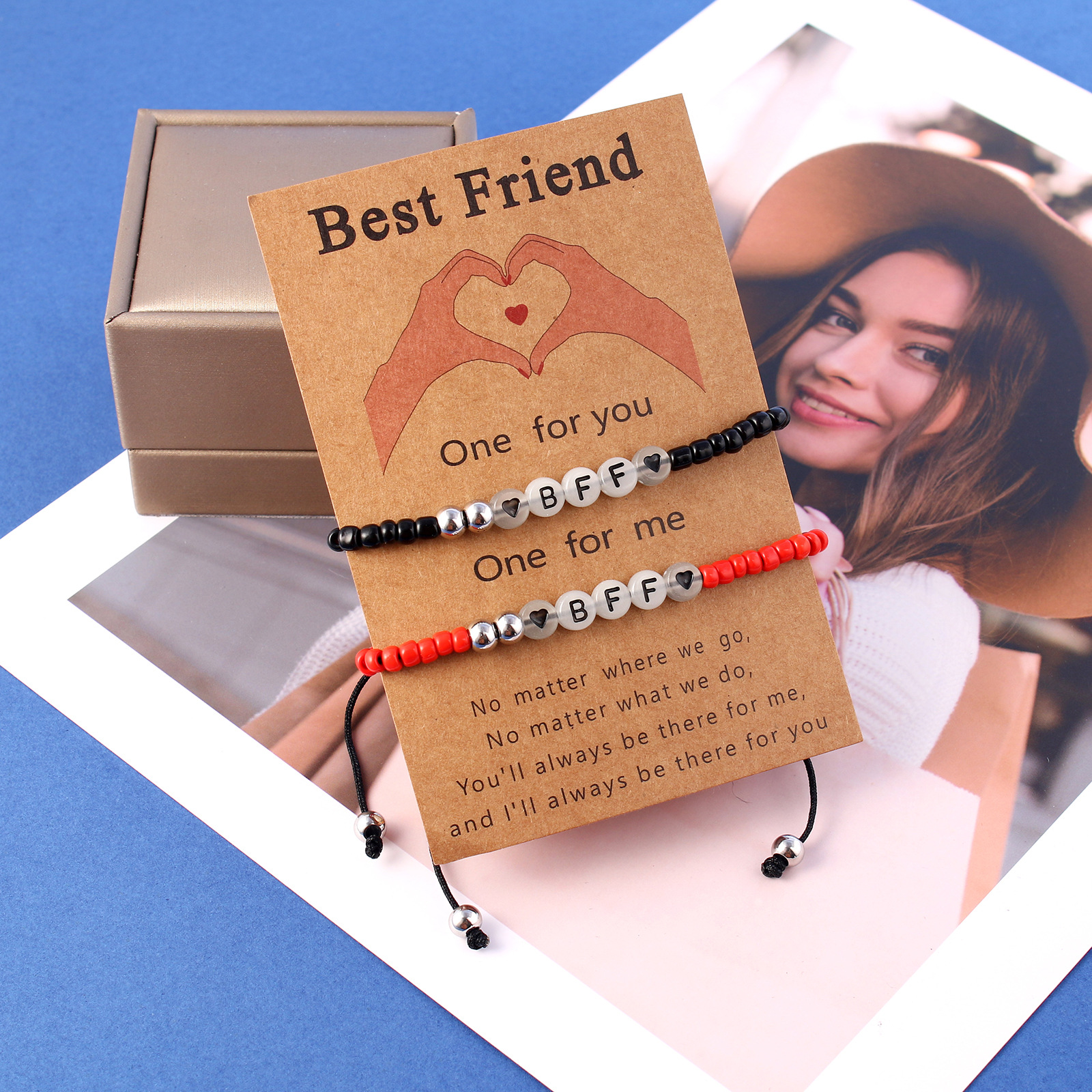 15g Weight Bracelets Classification 1 Pair Quantity Holiday Occasion Stainless Steel, Beaded Material Letter Pattern Unisex Gender Patchwork Design Fashion Style Fashion Letter Stainless Steel Beaded Patchwork Bracelets 1 Pair 6