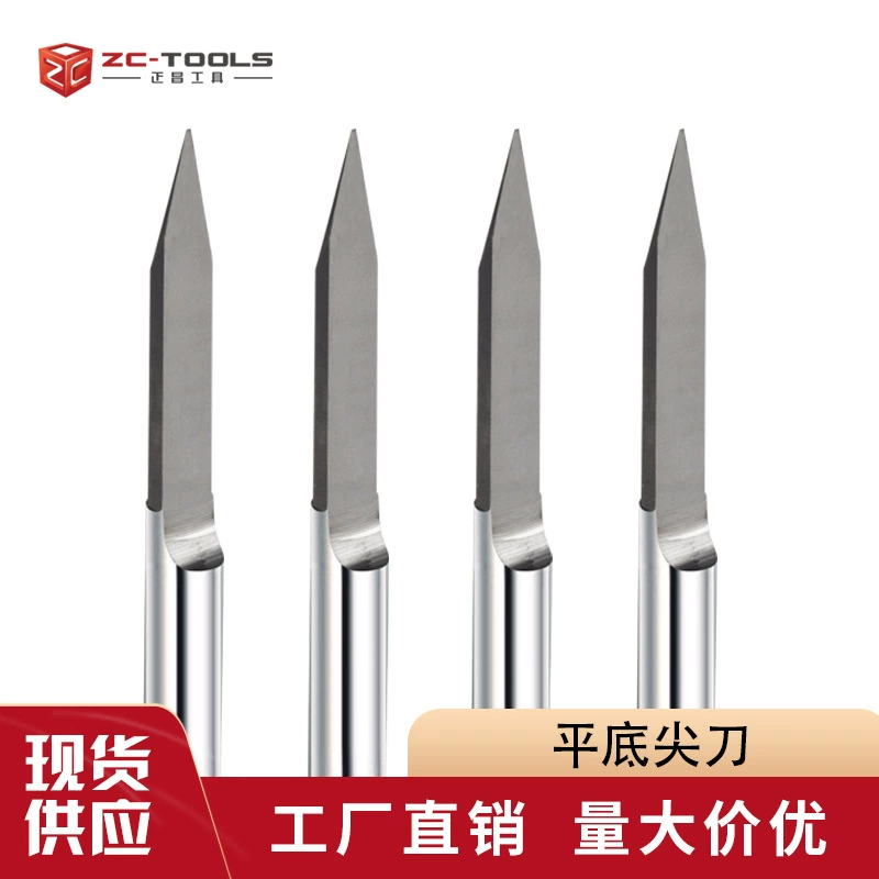 3175 мм острый нож с плоским дном из вольфрамовой стали с конусом из красного дерева рельефный нож для резьбы компьютерный гравировальный станок с числовым программным управлением удлиненный острый нож