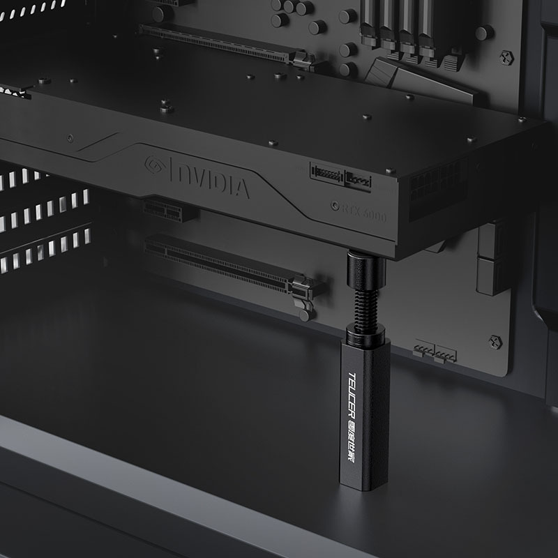 Zero degree family telescopic graphics card bracket mini support rod small chassis graphics card jack fixed bracket square