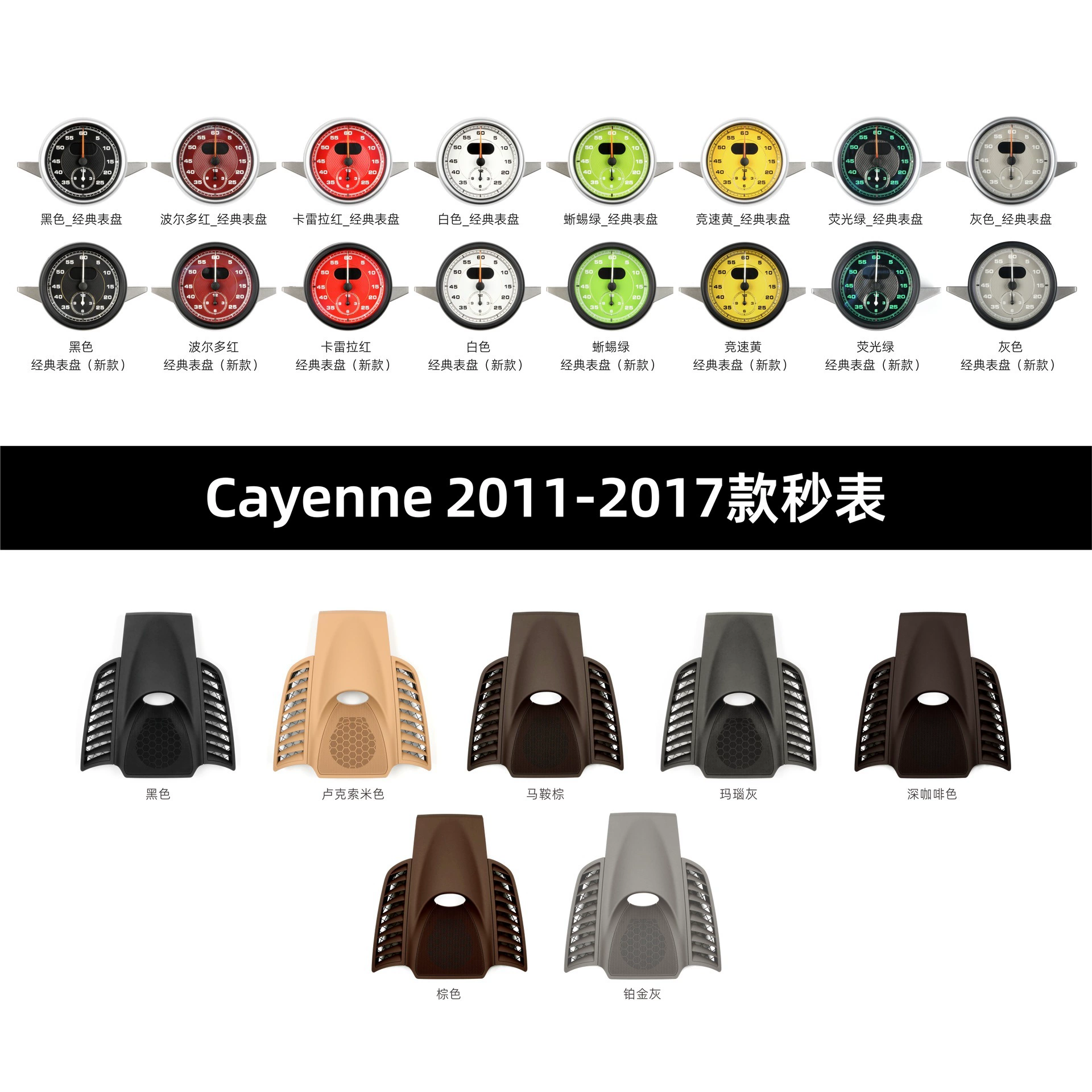 Подходит для Porsche Cayenne секундомер приборной панели компас Часы модификации 11-17 Cayenne Обновление секундомера