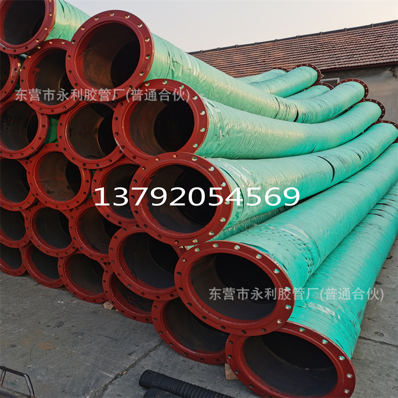 6寸 8寸 10寸大口径钢丝吸排水胶管农业灌溉疏浚通水专用橡胶管