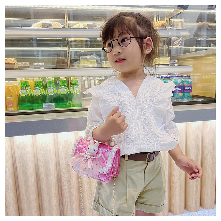 Children's Embroidery Thread Chain Cute One-shoulder Messenger Bag Wholesale Nihaojewelry display picture 5