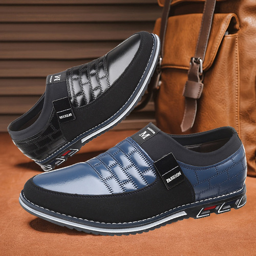 Cross-border men's shoes extra large size versatile casual shoes trendy one-step slip-on casual fashionable Loafers for driving the elderly 4950