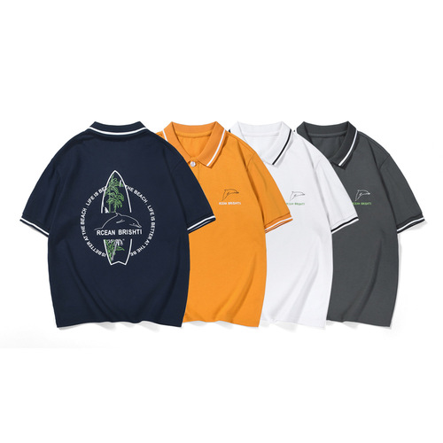 Summer Korean style new boys' short-sleeved medium and large children's cotton POLO short-sleeved shirts children's lapel tops T-shirt wholesale