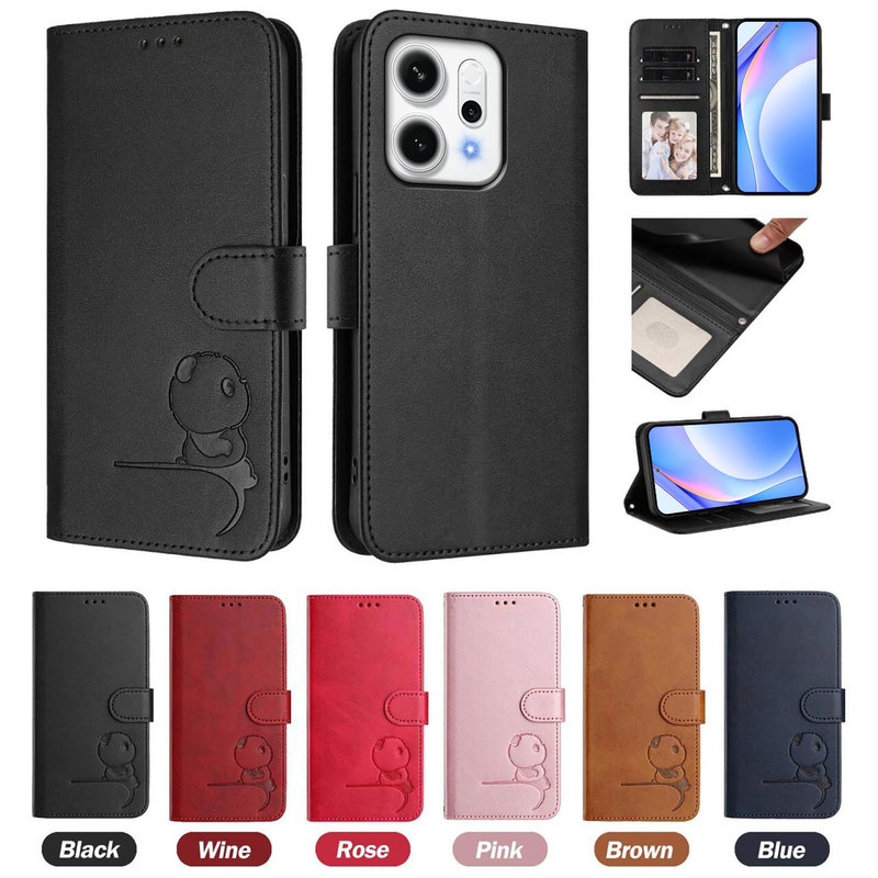 25 New Models Suitable for Oppo Reno14/13/12 Mobile Phone Cases Red Panda Anti-Theft Swipe Card Flip Leather Case 25 New Models Suitable for Oppo Reno14/13/12 Mobile Phone Cases Red Panda Anti-Theft Swipe Card Flip Leather Case