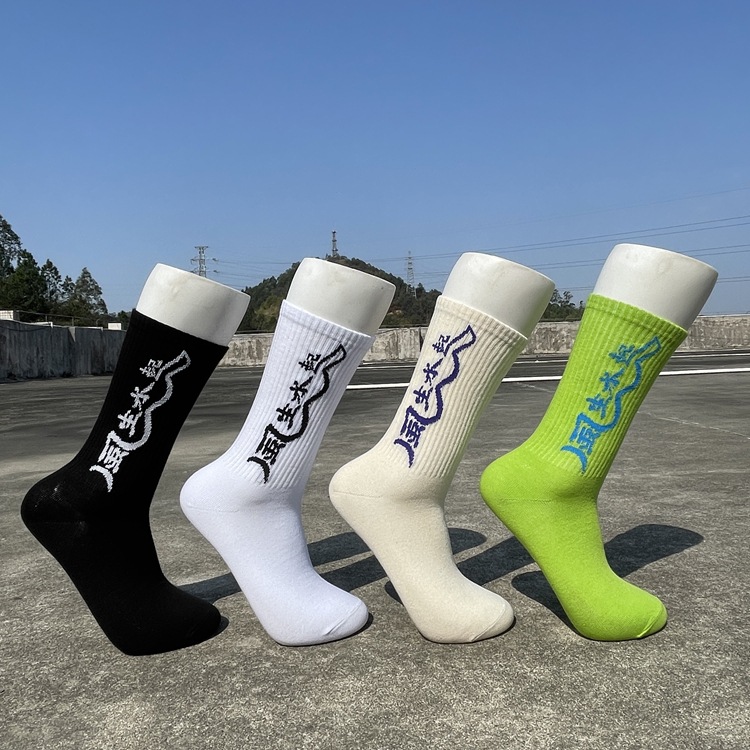 European and American Style Unisex Mid-Calf Socks Korean Hip-Hop Trendy Street Harajuku Style Japanese National Trend Ins Skateboard Socks