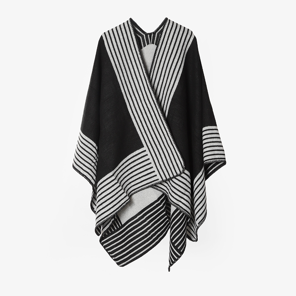 Capa de tendencia de moda retro de estilo étnico, bufanda cálida informal cómoda y transpirable, capa grande, chal de viaje del desierto