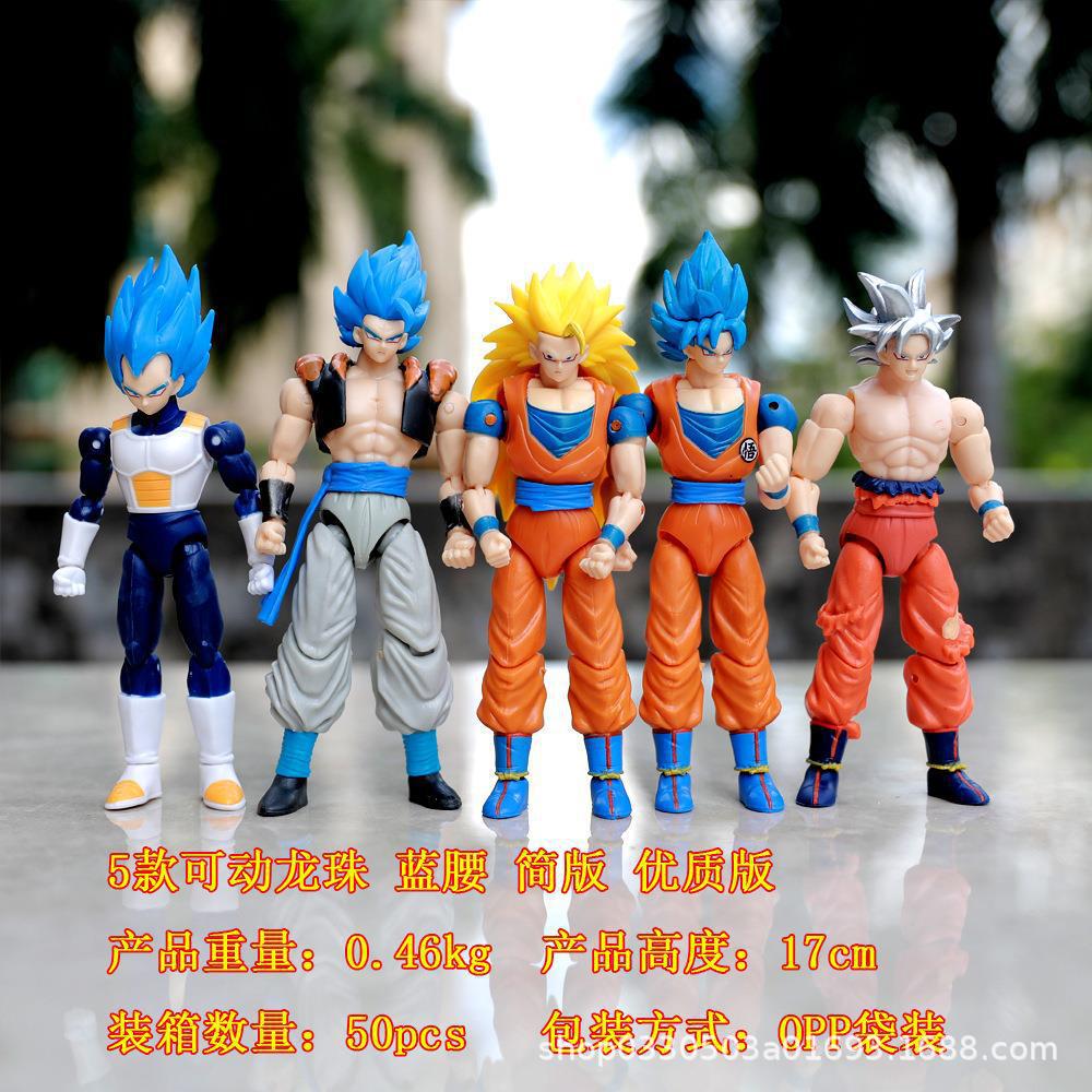 Dragon Ball adornos hechos a mano venta al por mayor Dragon Ball conjunto móvil adornos hechos a mano Vegeta Super Four Wu