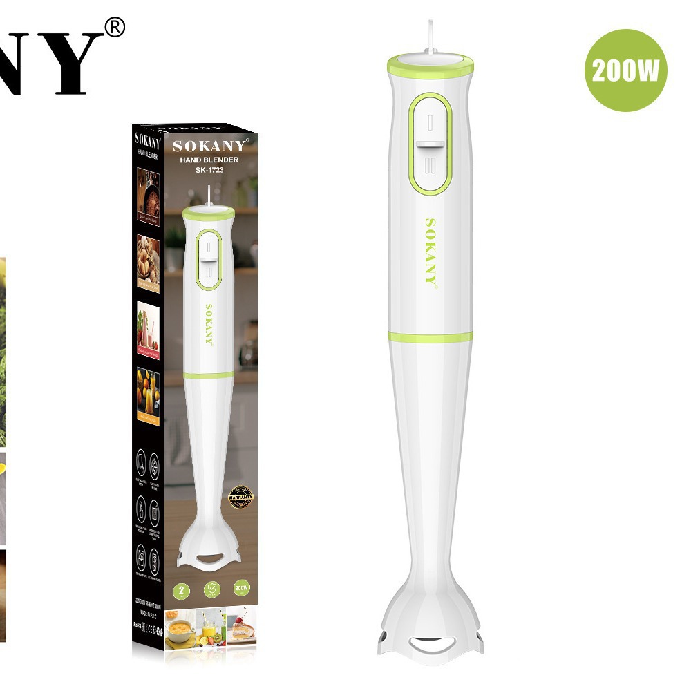 Cross-Border Cooking Stick Baby Food Processor Handheld Blender Hand Blender 1723Sokany