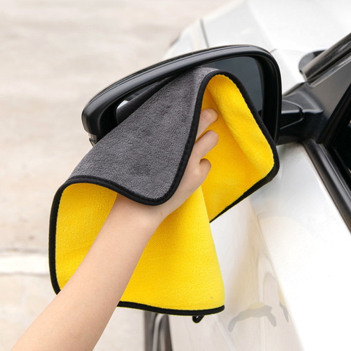 Car wash towel, thick absorbent coral velvet car towel, special rag for fishing, car cleaning, quick drying 400g/㎡