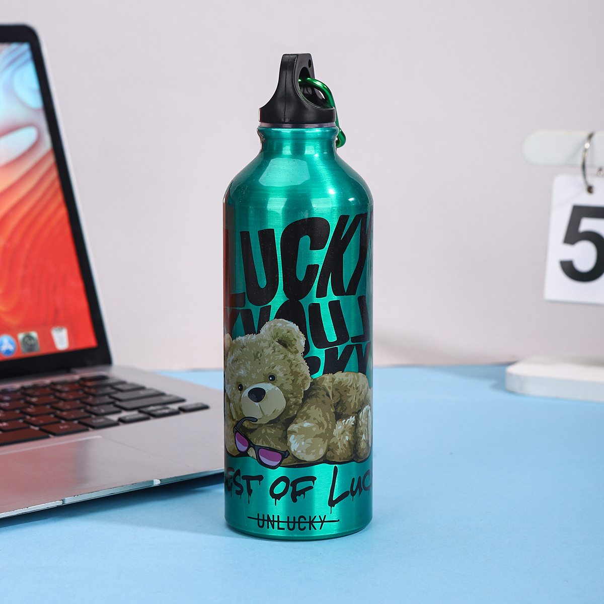 Nuevo simple taza de aluminio portátil de gran capacidad para niños y niñas ciclismo alpinismo botella de regalo taza LOGO al por mayor