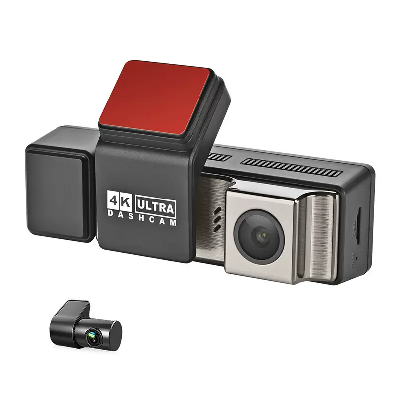 跨境新款行车记录仪carplay高清4K前后双录24h停车监控wifi摄像头