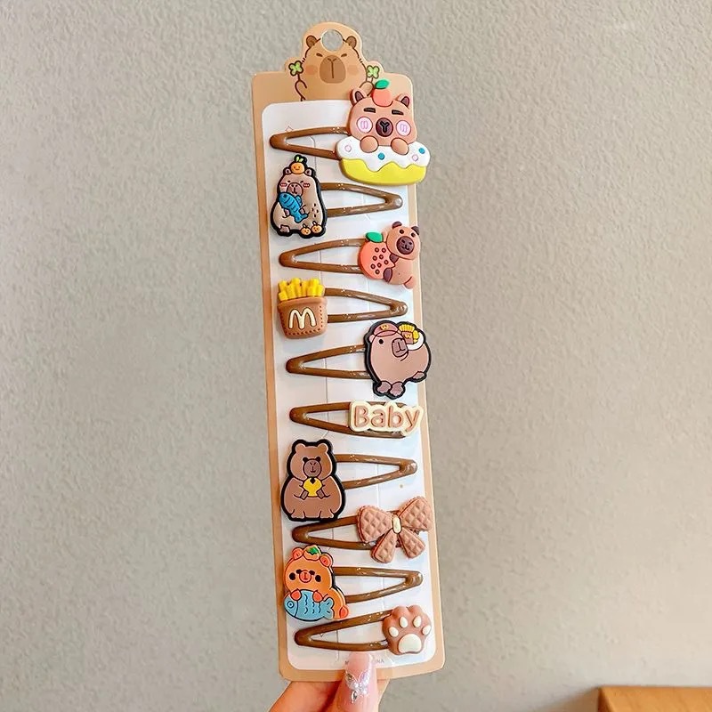 Red de Internet para niños horquilla tocado 2025 nueva niña horquilla niña linda bebé flequillo clip de cabello roto