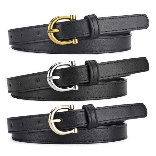 Women's Korean Style Fashion Versatile Belt Student Denim Decoration High-end Thin Belt Clothing Matching Belt