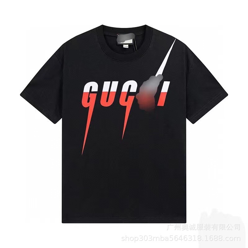 国境を越えた貿易 G ファミリー 24ss 高品質 240 グラム デイリー カジュアル ルーズ メンズ レディース カップル ラウンドネック 半袖 Tシャツ|undefined