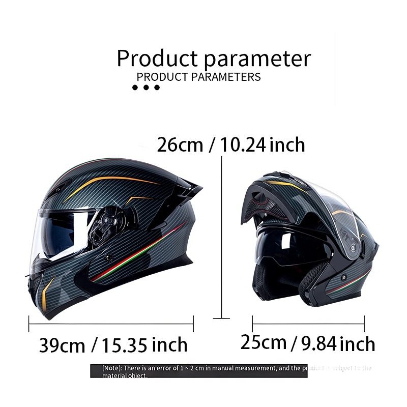 Hot-Selling Foreign Trade Specializes in High-Quality Aliexpress Amazon Motorcycle Open-Face Helmets, Safety Helmets, Dual-Lens Helmets