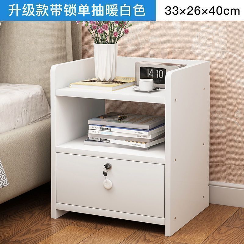 따뜻한 흰색 단일 잠금 서랍 32cm