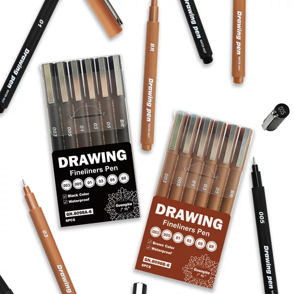 Cross-border hot-selling needle pen, waterproof quick-dry outlining pen for art, animation, hand-drawing, and design