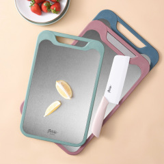 304ステンレス両面まな板 食品グレード砥石付き 家庭用キッチンまな板 プラスチックまな板 卸売