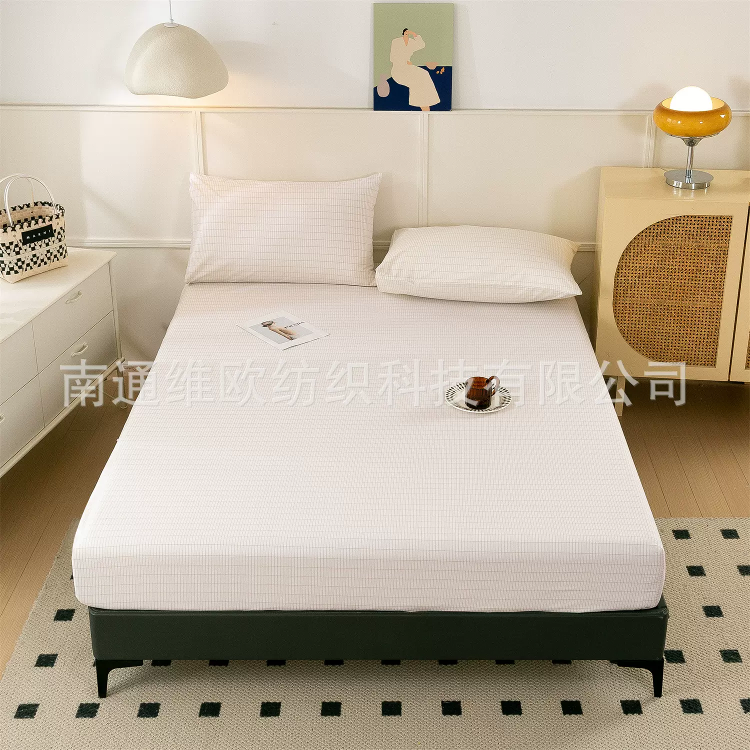 维欧跨境银纤导电接地气床单床笠亚马逊temu工厂grounding sheets