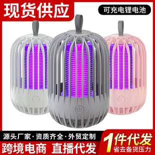 Customized USB Electric Shock Mosquito Killer Home Outdoor with Night Light Charging Purple Light Mosquito Repellent Mosquito Killer