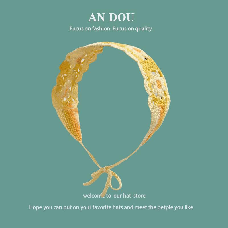 50g Weight scarf Hair Accessories Type 1 Piece Quantity Cotton Material Cherry, Flower, Strawberry Pattern Spring&Summer Season Women's Gender Cute, Sweet Style Women's Cute Sweet IG Style Flower Hollow Out 35