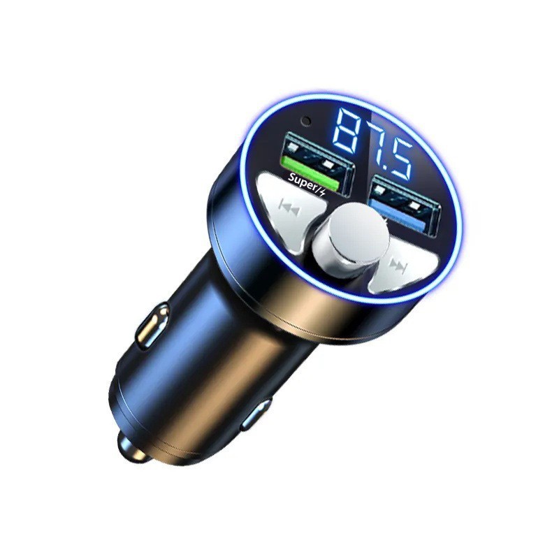 現物秒発クロスボーダー車載充電器デジタル表示超高速充電bluetooth MP3プレーヤーナビゲーションハンズフリー電話|undefined