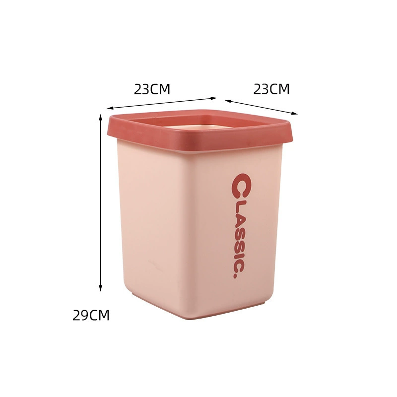 Multicoloured plastic creative garbage can for living room