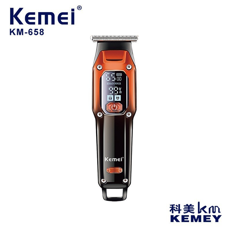 科美電気バリカンKM-658クロスボーダー新型LED液晶デジタル表示USB快充電気バリカンヘアトリートメント器|undefined