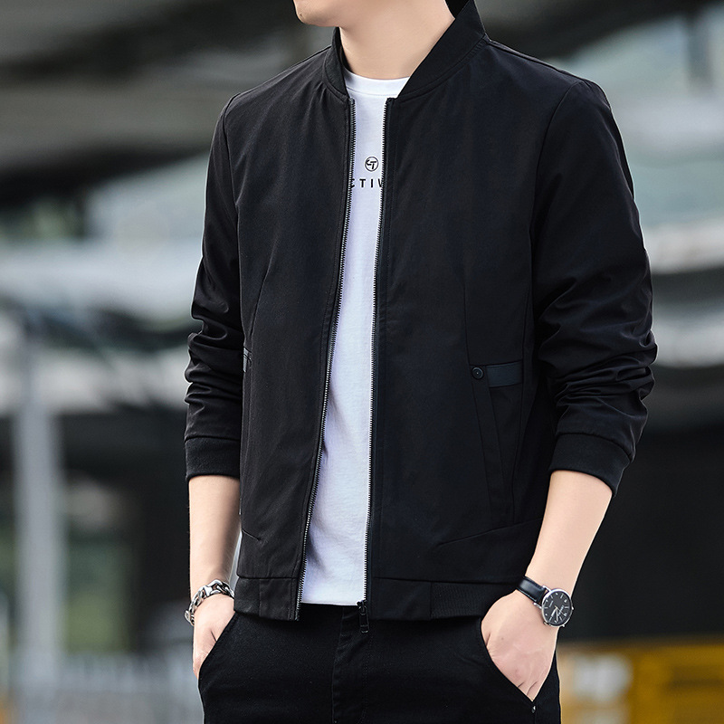 2022 nuevos hombres de primavera y otoño chaqueta de los hombres de béisbol uniforme deportivo de moda delgada superior guapo abrigo a juego de los hombres
