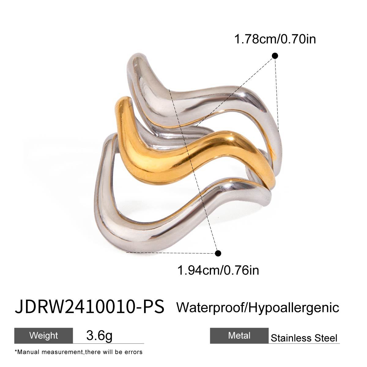 Jieding anillo europeo y americano, acero de titanio, joyas que no se desvanece, lujo ligero, anillos de alta calidad, joyas de acero inoxidable, anillos transfronterizos