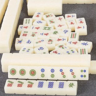 Hand rub Wabo brand ivory yellow jade environmental protection household boutique acrylic wear-resistant export mahjong brand que Sheng