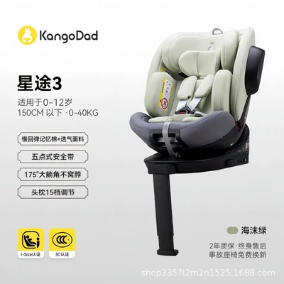 Kangaroo Dad Xingtu 3 Child Car child safety seat - sea-foam-green