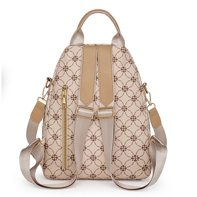 Mochila multiusos para mujer 2024 nueva moda salvaje para mujer mochila pequeña versión coreana de cuero suave mochila de viaje de gran capacidad