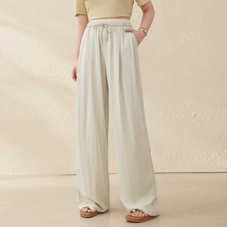 [Ленивый и расслабляющая повседневная, тонкая и дикая штаны] Felly Show большой размер женский толстый mm2025 летний новый