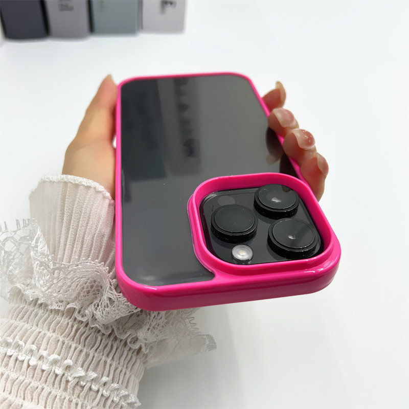 30g Weight iPhone Applicable Brands Phone Cases Classification PC Material Solid Color Pattern Cute, Simple Style Style PC Solid Color Cute Simple Style Phone Cases Phone Accessories 4