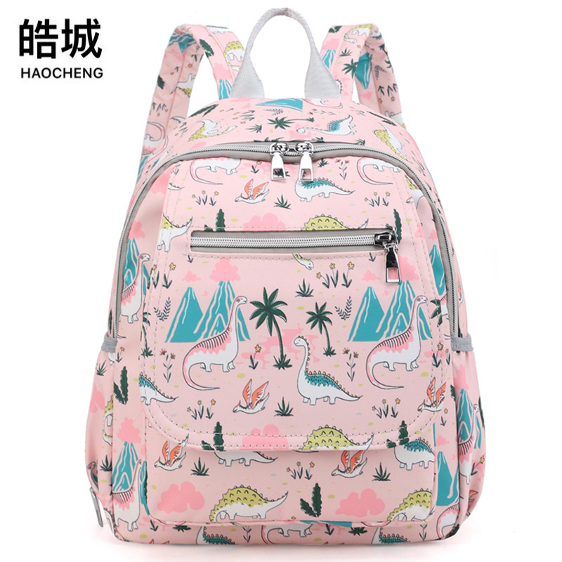 Comercio exterior nueva mochila separada en seco y húmedo bolso colgante de cochecito de bebé de moda versión coreana de tela Oxford bolso de moda para madres y bebés al por mayor