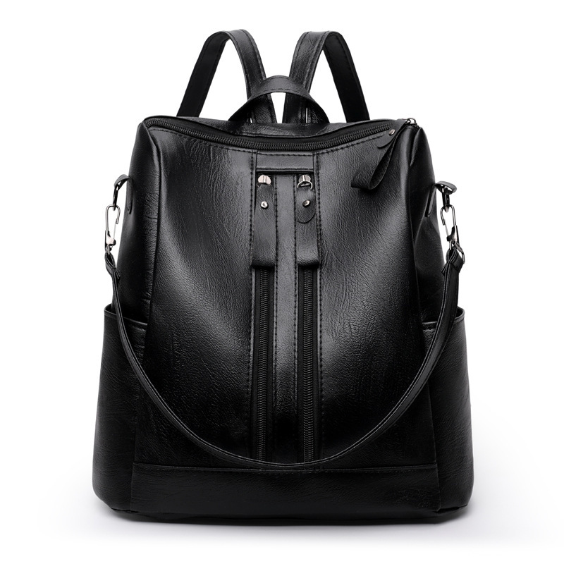 Backpack 2026 New Model Korean Style Trendy Casual Fashion Soft Leather Hot-Selling Bag Multifunctional Celebrity Foreign Trade Women's Bag