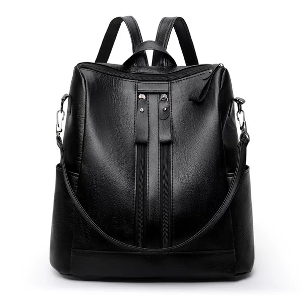 Backpack 2026 New Model Korean Style Trendy Casual Fashion Soft Leather Hot-Selling Bag Multifunctional Celebrity Foreign Trade Women's Bag