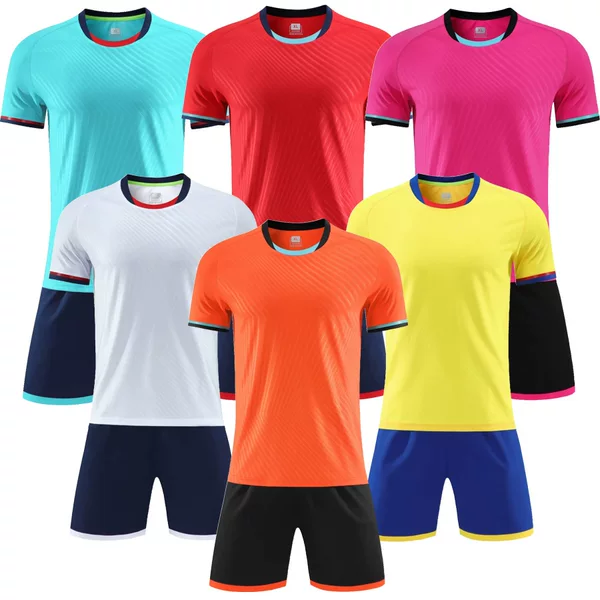 Club Football Suit Short-sleeved suit Adult Children Team Competition Training Suit Primary and Secondary School Students Training Suit