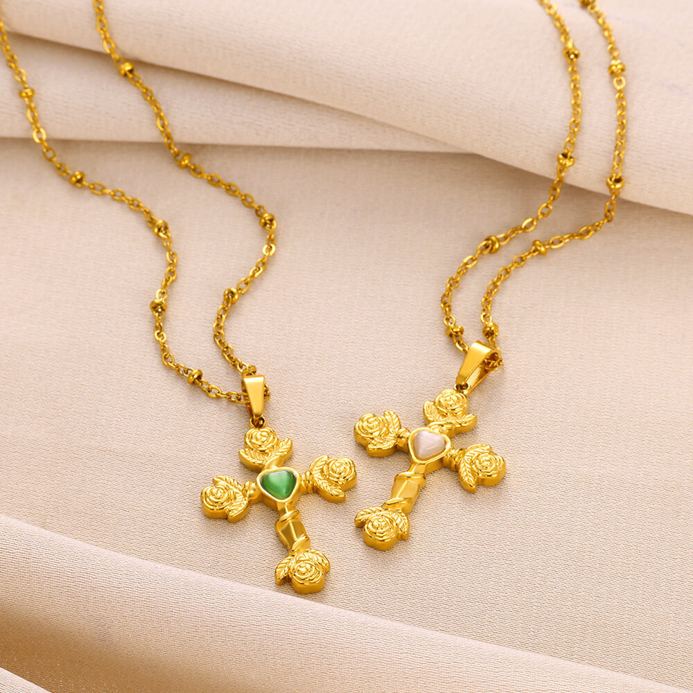 10g Weight 0.03µm-0.05µm Gold Plating Thickness PVD Coated Gold Plating Process Lobster Trigger Clasp Closure Clasp Closure Type Real Gold Plated Plating Material 304 Stainless Steel Pendant Material Pendant Necklace Classification 304 Stainless Steel Chain Material Cuban Link Chain Curb Chain, cable chain Chain Type 1 Piece Quantity Casual, Daily Occasion 304 Stainless Steel Material Cross, Dolphin Pattern All Seasons Season Women's Gender Elegant, Vintage Style Style Waterproof Non Tarnish, Plating Craft PVD Coated Real Gold Plated Cross Dolphin 304 Stainless Steel Elegant Vintage Style Waterproof Non Tarnish 304 Stainless Steel Lobster Trigger Clasp Closure Pendant Necklace 8