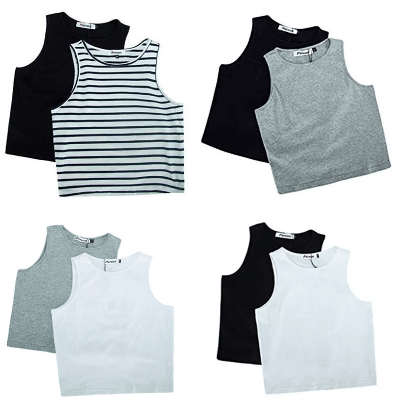 FR063# Europe and the United States cross-border e-commerce INS casual vest women's summer best selling Joker vest cotton jacket tide