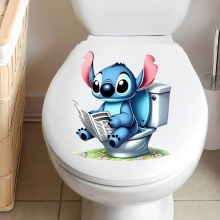 利然墙纸星际宝贝贴纸家居浴室马桶贴卫生间墙贴史迪仔装饰画跨境