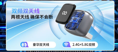 Cross-Border New Product Wireless Carplay Box Wired to Wireless Adapter Carplay Android Auto 2-in-1