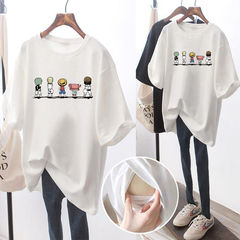 授乳服夏半袖中丈上着tシャツ外出辛いママ代産後期授乳服妊婦夏服ファッション