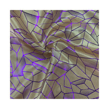 色丁 烫金红黄亮缎布料 大红金黄 演出服手工制作