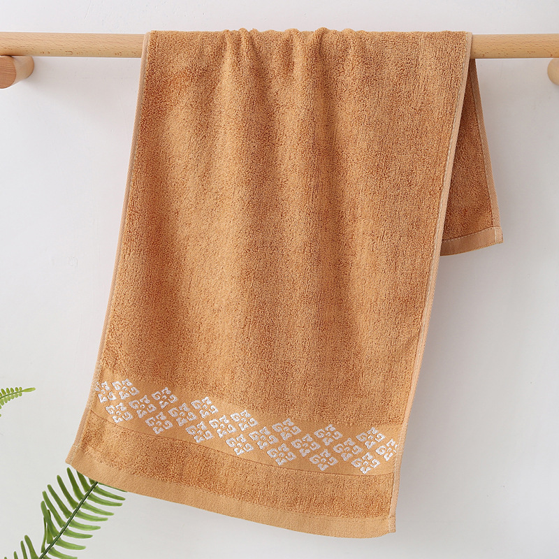 Toalha de rosto jacquard algodão bambu macia e absorvente_voghion.com