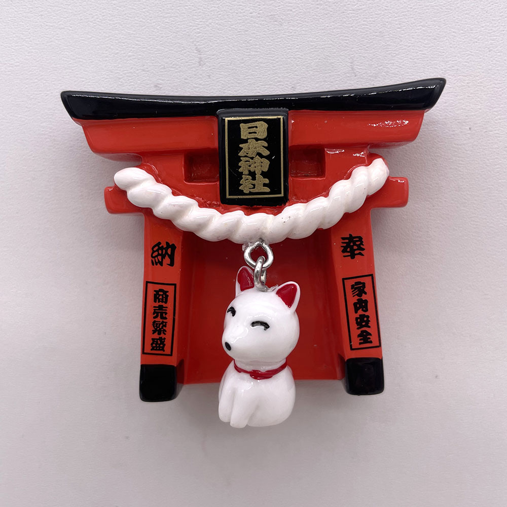 輸出日本高級神社東京風情観光記念品冷蔵庫ステッカー日本舞姫忍者装飾