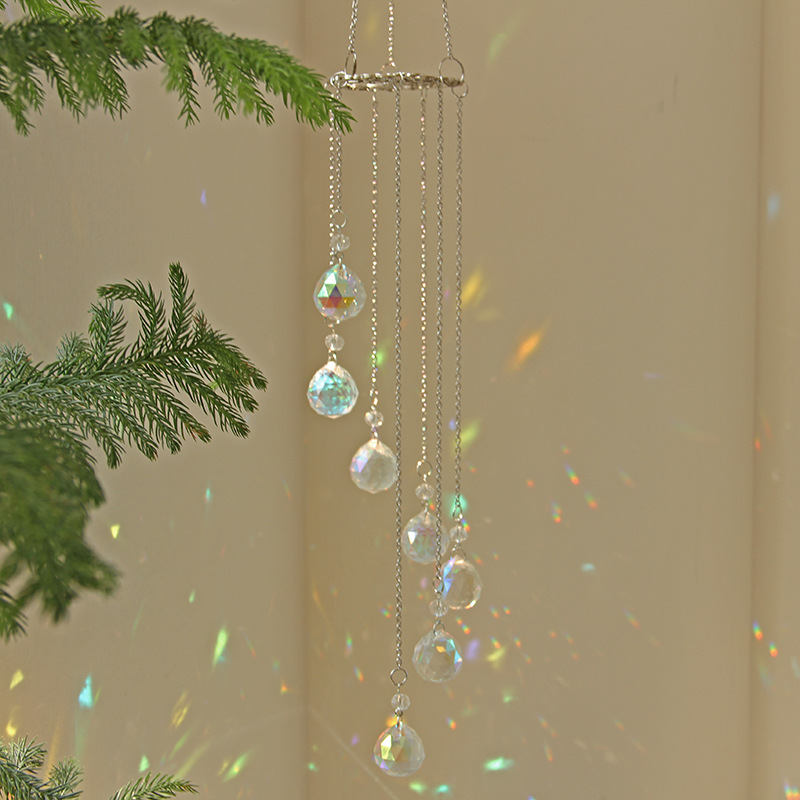 Tree Of Life Crystal Sun Catcher And Hanging Wind Chime Decor_voghion.com
